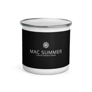 Mac Black 'Liquid' Enamel Mug